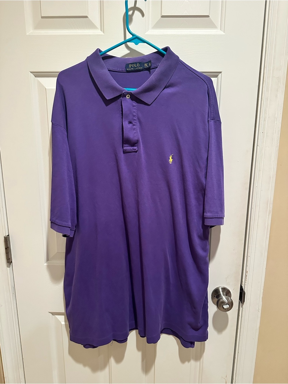 Polo Ralph Lauren Purple Short-Sleeve Polo Mens 2XLT Big & Tall Golf Casual Pony
